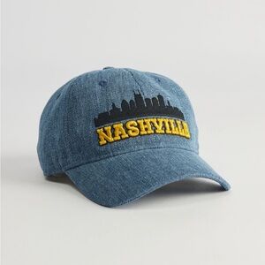 NWT URBAN OUTFITTERS CONEY ISLAND PICNIC NASHVILLE SKYLINE Denim Dad Hat